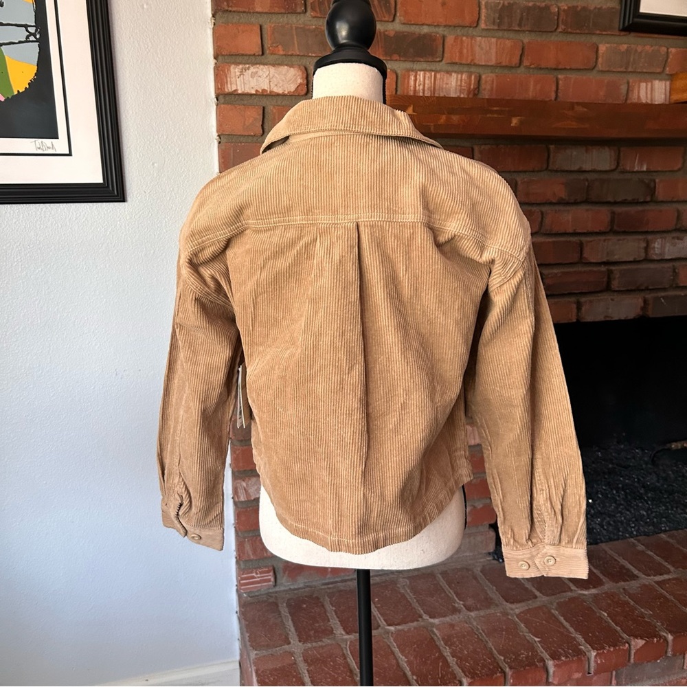 NWT Brixton Utopia Corduroy Overshirt in Sand Sz XS - Picture 10 of 13